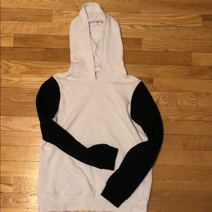 Black and white hoodie